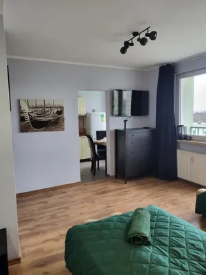 Kuchnia lub aneks kuchenny w obiekcie Komfortowe Studio Andromedy, darmowy parking