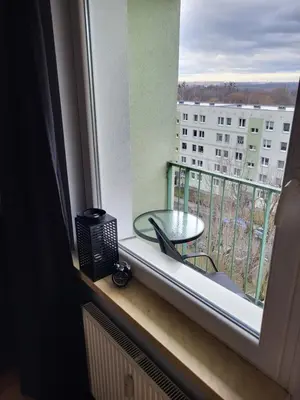 Balkon lub taras w obiekcie Komfortowe Studio Andromedy, darmowy parking
