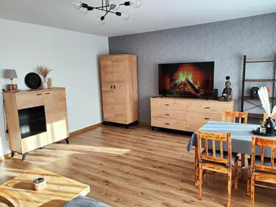 Telewizja i/lub zestaw kina domowego w obiekcie Apartament Prudniczanka