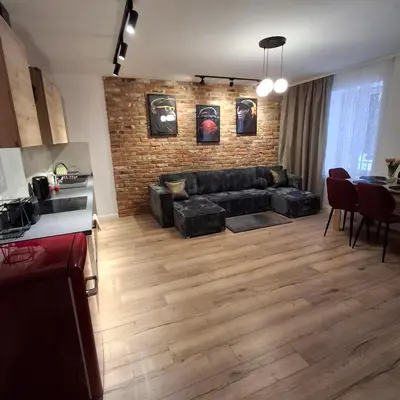 Kuchnia lub aneks kuchenny w obiekcie Przytulny Apartament Lelewela 2
