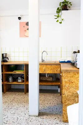 Kuchnia lub aneks kuchenny w obiekcie Hostel Jamnik