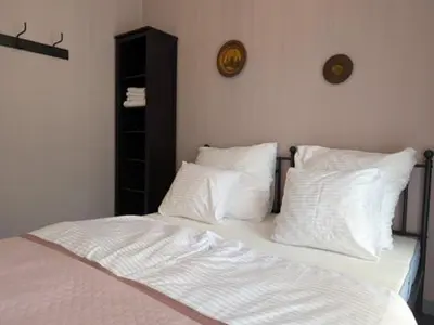 Łóżko lub łóżka w pokoju w obiekcie Apartamenty Biwakowa 4B