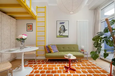 Część wypoczynkowa w obiekcie Unique Studio Close to the City Center with Balcony by Noclegi Renters