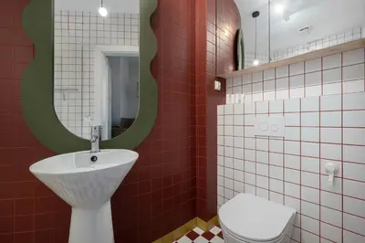 Łazienka w obiekcie Unique Studio Close to the City Center with Balcony by Noclegi Renters