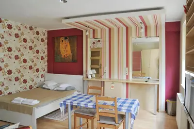 Łóżko lub łóżka w pokoju w obiekcie Wood Creek Apartments