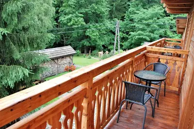 Balkon lub taras w obiekcie Willa Orle Gniazdo