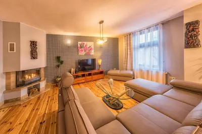 Część wypoczynkowa w obiekcie Apartament Prestige Opole Centrum z garażem