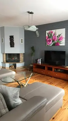 Telewizja i/lub zestaw kina domowego w obiekcie Apartament Prestige Opole Centrum z garażem