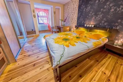 Łóżko lub łóżka w pokoju w obiekcie Apartament Prestige Opole Centrum z garażem
