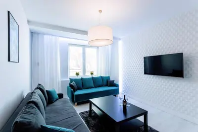 Telewizja i/lub zestaw kina domowego w obiekcie Apartment Kuźnicza Wroclaw Old Town