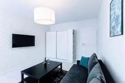 Telewizja i/lub zestaw kina domowego w obiekcie Apartment Kuźnicza Wroclaw Old Town