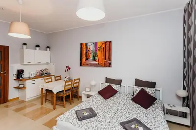 Część wypoczynkowa w obiekcie Grey Apartments II
