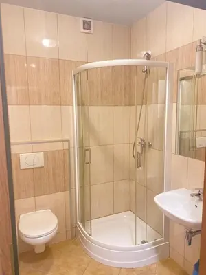 Łazienka w obiekcie Pensjonat Lew Jaskiniowy