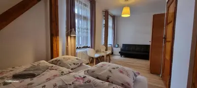Telewizja i/lub zestaw kina domowego w obiekcie Ośrodek Wypoczynkowy Radosno