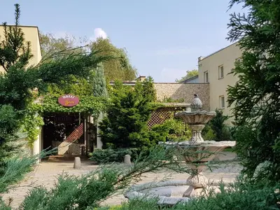 Ogród w obiekcie Hotel Trzy Światy Spa & Wellness Rajska WySpa
