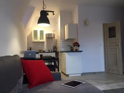 Kuchnia lub aneks kuchenny w obiekcie Mieszkanie Na Placu Solnym