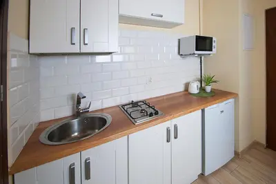 Kuchnia lub aneks kuchenny w obiekcie Vanilla Hostel Wrocław