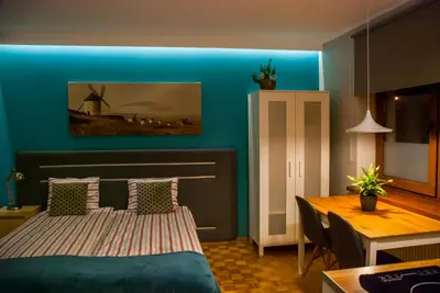 Łóżko lub łóżka w pokoju w obiekcie Apartamenty Akacjowa przy Parku Szwedzkim