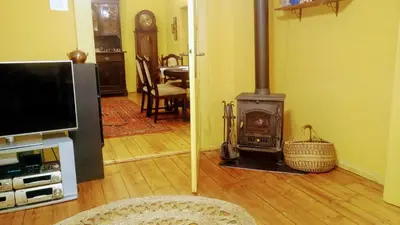 Telewizja i/lub zestaw kina domowego w obiekcie Słoneczne apartamenty