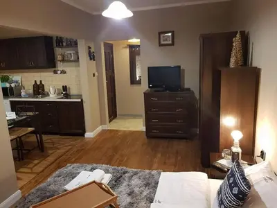 Kuchnia lub aneks kuchenny w obiekcie Dom Supełek
