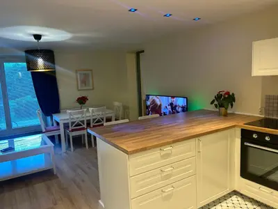 Kuchnia lub aneks kuchenny w obiekcie Apartamenty Stokrotka