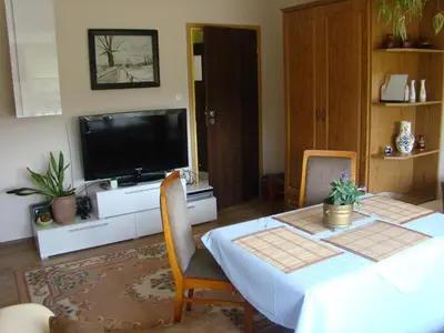 Telewizja i/lub zestaw kina domowego w obiekcie Apartamenty Słoneczna Polanka