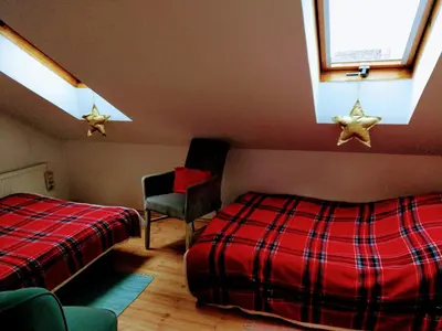 Łóżko lub łóżka w pokoju w obiekcie Apartament Milena