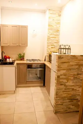 Kuchnia lub aneks kuchenny w obiekcie Apartament Bukowe Wzgórze