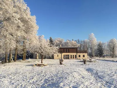 Obiekt Centrum Łąkowa 1 zimą