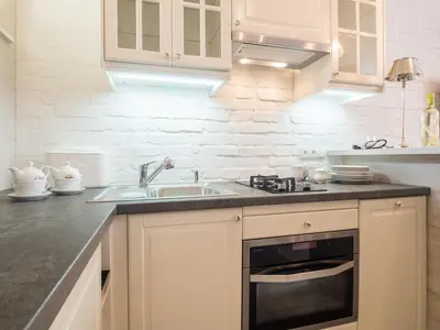 Kuchnia lub aneks kuchenny w obiekcie Best Apartments Więzienna