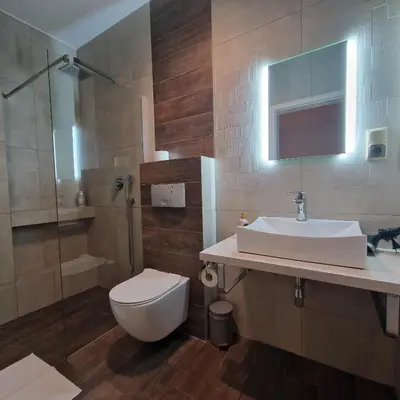 Łazienka w obiekcie Tajemniczy Ogród Szczytna - Bed & Breakfast