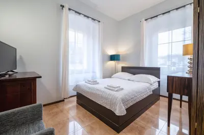 Łóżko lub łóżka w pokoju w obiekcie Villa Tilia