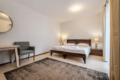 Łóżko lub łóżka w pokoju w obiekcie Villa Tilia