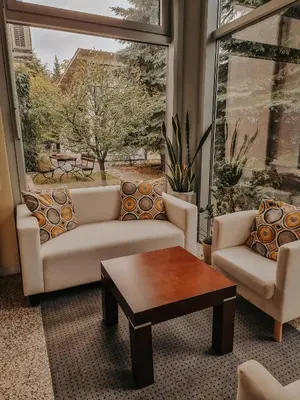 Część wypoczynkowa w obiekcie Hotel Azyl