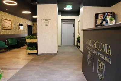 Hol lub recepcja w obiekcie Hotel Polonia Centrum