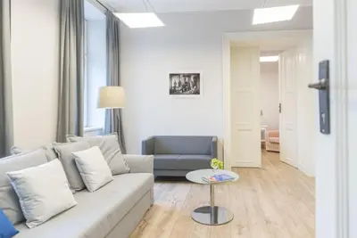 Część wypoczynkowa w obiekcie Apartament pod Twierdzą