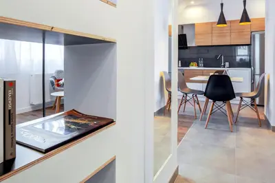 Kuchnia lub aneks kuchenny w obiekcie Apartamenty Ołtaszyńska