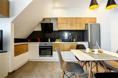 Kuchnia lub aneks kuchenny w obiekcie Apartamenty Ołtaszyńska