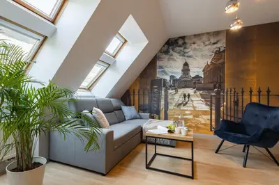 Część wypoczynkowa w obiekcie Apartament 24 AbsyntApart Rynek Wrocław