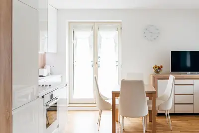 Telewizja i/lub zestaw kina domowego w obiekcie Apartament 3 - Bliżej Zdroju