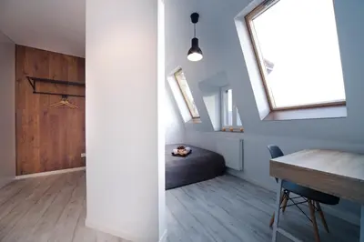 Część wypoczynkowa w obiekcie Apartamenty River View od WroclawApartament-pl