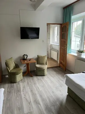 Telewizja i/lub zestaw kina domowego w obiekcie Zajazd Magrani