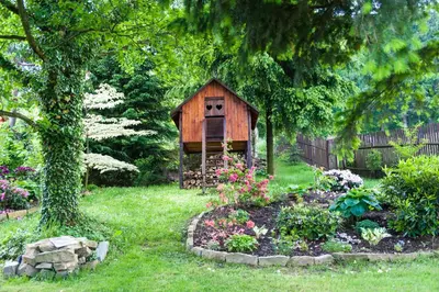 Ogród w obiekcie Agroturystyka Wzgórze Magnolii