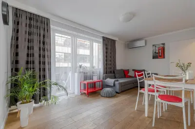 Część wypoczynkowa w obiekcie oompH Wroclaw Old Town Apartment