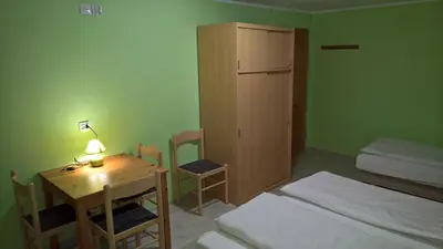 Łóżko lub łóżka w pokoju w obiekcie Chata Na Przełęczy
