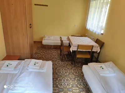 Łóżko lub łóżka w pokoju w obiekcie Chata Na Przełęczy