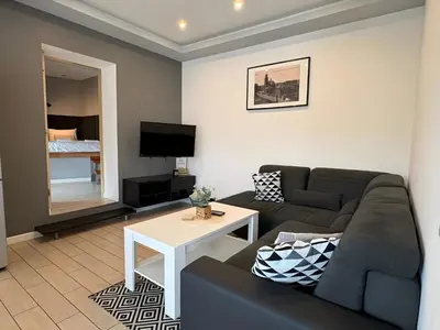 Telewizja i/lub zestaw kina domowego w obiekcie Apartamenty Mariańska 103