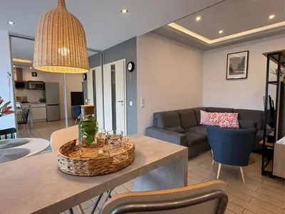 Część wypoczynkowa w obiekcie Apartamenty Mariańska 103