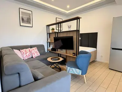Część wypoczynkowa w obiekcie Apartamenty Mariańska 103