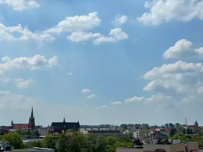Widok na miasto Racibórz z tej kwatery prywatnej